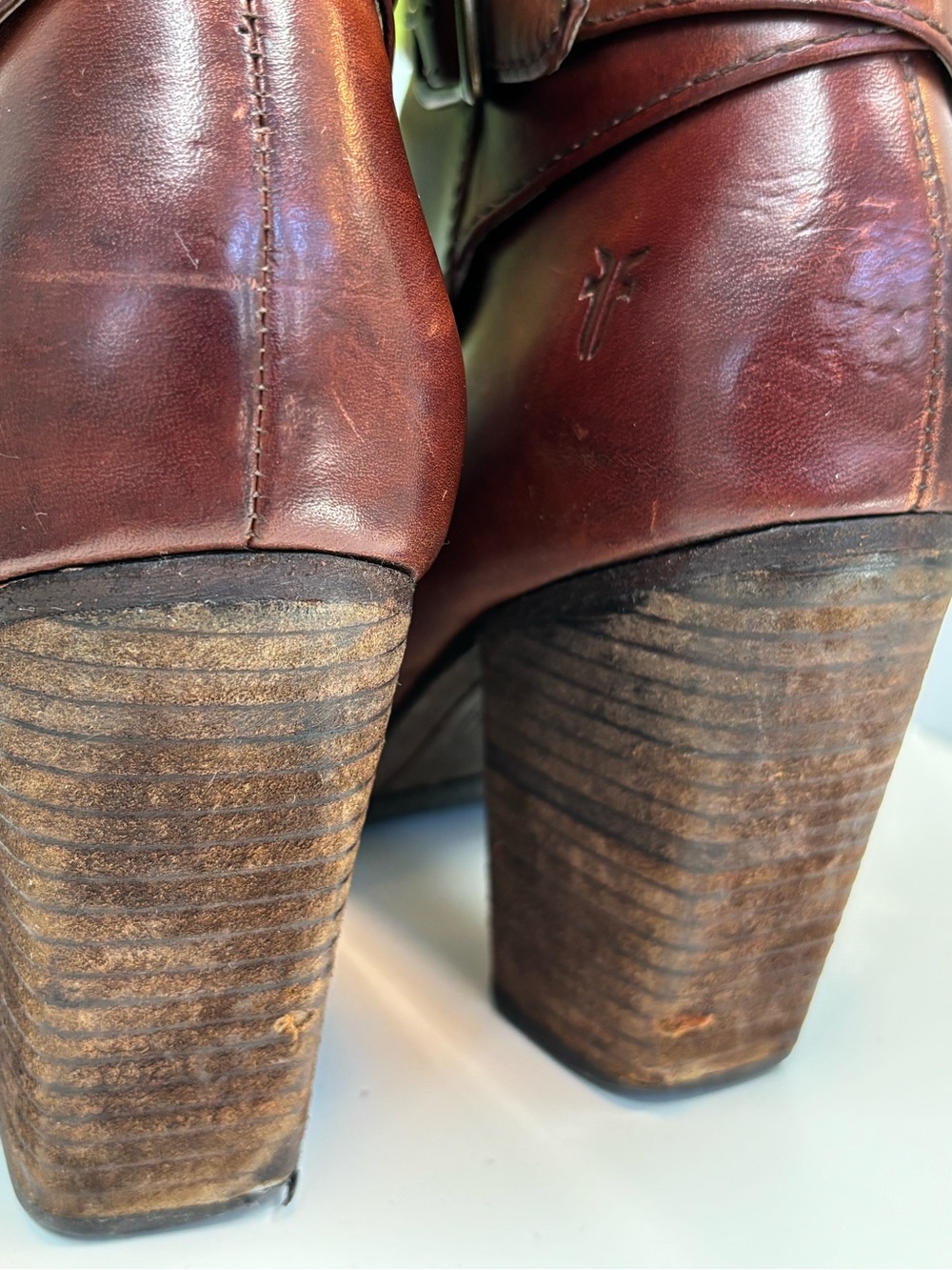 Frye Patty Redwood Leather Ankle Boots | Size 7.5M - Picture 13 of 16